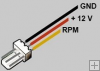 Zapojení schéma piny ventilátoru 3-pin 4-pin měření otáček