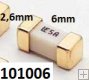 Pojistka PCB mini micro 1A, 2,6 x 2,6 x 6,0mm zlacená