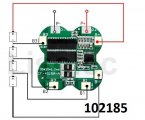 Balancer BMS 4S 16,8V 12/10A li-ion 4X 18650