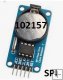 DS1302 modul přesného času s bateriíí, SPI DS1302 modul přesného času s bateriíí, SPI