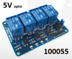ARDUINO modul 230V/10A ovldn 5V opto-oddlen 4x rel