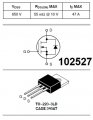 MOSFET -N NTP055N65S3H 650V 47A GS: +-30V TO-220