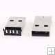 Konektor USB A do PCB úhlový samec Konektor USB A do PCB úhlový samec