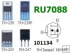 Tranzistor MOSFET-N RU7088 65V 88A TO-220 6mΩ