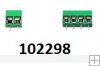 Svorka terminl do PCB pod roubek rozte 2,54mm 2 nebo 4 piny