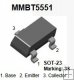 Tranzistor MMBT5551 2N5551 NPN SMD 160V 600 mA