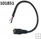 Kabel 22AWG konektor samice DC JACK 5,5/2,1 dlka cca 10cm