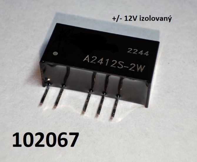 Mni DC/DC 2W izolovan 24V na +/- 12V 2W - Kliknutm na obrzek zavete