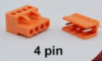 PCB konektor 3,96 mm 4-pin rovn oranov