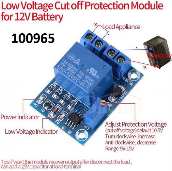 Odpojova baterie akumultoru pi podpt 10,5V automatick - Kliknutm na obrzek zavete