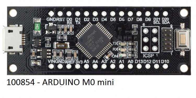 ARDUINO M0 mini ATSAMD21G18 3,3V 48MHz, 1x DA 10bit, 6x AD 12bit - Kliknutm na obrzek zavete