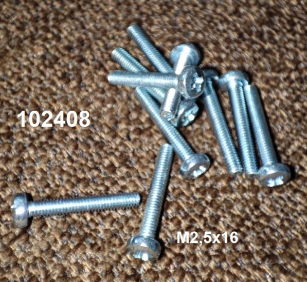 roub M2,5x16 zaoblen hlava kov - Kliknutm na obrzek zavete
