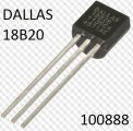 Arduino idlo senzor sensor teploty DS18B20 TO-92 rozl. 0.1 st.C