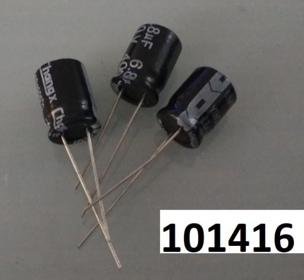 Kondenztor elektrolytick 6,8uF 400V 10x14 rozte 5 mm 105C - Kliknutm na obrzek zavete