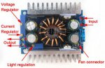 Mni step UP DC/DC 10V-32V to 10-46V 0,3 - 8 A CC CV