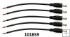 Kabel 2. ilov konektor samec DC JACK 5,5/2,1 dlka cca 10 cm