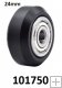 POM kolečko V-slot pojezdu velké 24mm osa 5mm šířka 10,8mm POM kolečko V-slot pojezdu velké 24mm osa 5mm šířka 10,8mm