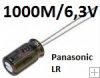 Kondenztor Routerboard 1000uF / 6,3V / 105 st. low ESR / 8 mm