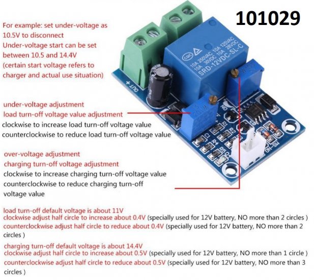 Odpojova baterie akumultoru pi podpt 10,5V 10A automatick - Kliknutm na obrzek zavete