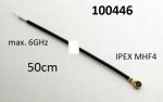 Pigtail MHF4 - voln konec, 0,81mm, 50cm, max. 6GHz