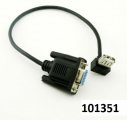 Pevodnk USB samice female - serial RS232 samice female