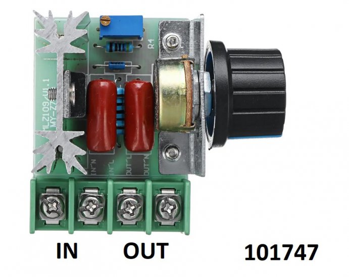 PWM regultor motoru i stmva 230V AC do - Kliknutm na obrzek zavete
