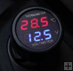 Voltmetr a kabinový teploměr do autozapalovače s LED Voltmetr a kabinový teploměr do autozapalovače s LED