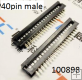 Konektor 40 pin ( 2x20 pin ) samec male na plochý kabel