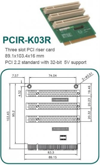 Riser redukce PCI -> 3xPCI nad MB - Kliknutm na obrzek zavete