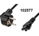 Kabel flexo 230V 15A 3m vidlice koncovka samice IEC 60320 C5