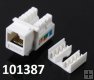 Zsuvka ethernet konektor do panelu RJ45 zlacen keystone