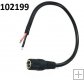 Kabel 18AWG konektor samice DC JACK 5,5/2,1 dlka cca 20cm