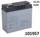 Akumultor baterie znakov SSB 18Ah 12V zvit M5 5,3 kg