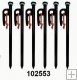 Kolky stanov rovn prmr 8,8mm tvrzen ocel 20cm extra pevn