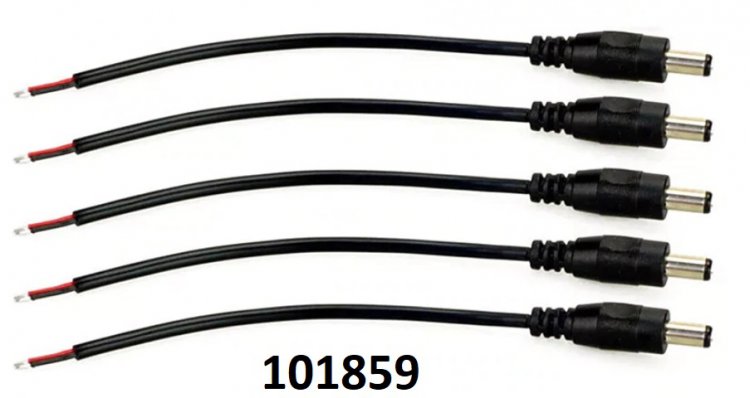 Kabel 2. ilov konektor samec DC JACK 5,5/2,1 dlka cca 10 cm - Kliknutm na obrzek zavete