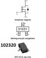 MOSFET 0103Y N-CH 100V 3A SOT-23