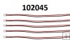 Konektor JST rozteč 1.25mm 2pin kablík 20cm + samec do PCB Konektor JST rozteč 1.25mm 2pin kablík 20cm + samec do PCB