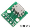 Konvertor micro USB B do DIP PCB