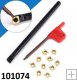 Nůž soustružnický do díry 8mm 1x karbidový plátek Nůž soustružnický do díry 8mm 1x karbidový plátek