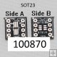 PCB plon spoj redukce SSOP8 SOT-23 to DIP8