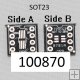 PCB plon spoj redukce SSOP8 SOT-23 to DIP8