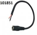 Kabel 22AWG konektor samice DC JACK 5,5/2,1 dlka cca 10cm