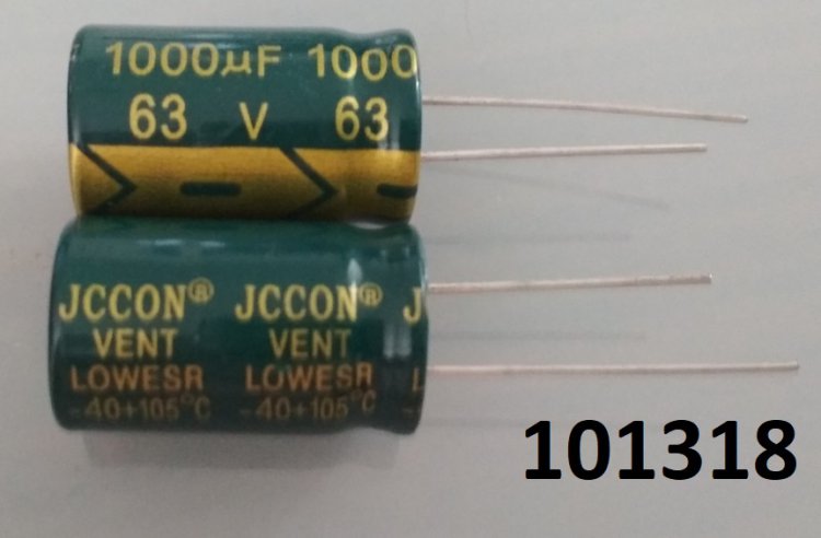 Kondenztor 1000uF / 63V LESR low ESR 13x26x4 mm 105C - Kliknutm na obrzek zavete