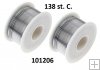 Cín pájka nízkotavitelná 138 st. C. 0,5-0,6mm sn/bi