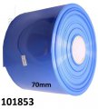 Smršťovací bužírka PVC na akupaky 4x 18650 2S2P 2x 70mm modrá