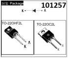 10F60UHF rychl dioda 600V 10A 21ns TO-220 celoplast