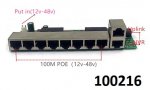 Switch 100Mbit s POE 8 port pasivn 12-24V-48V + 2x uplink