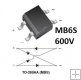 MB6S diodový můstek s rychlou reakcí