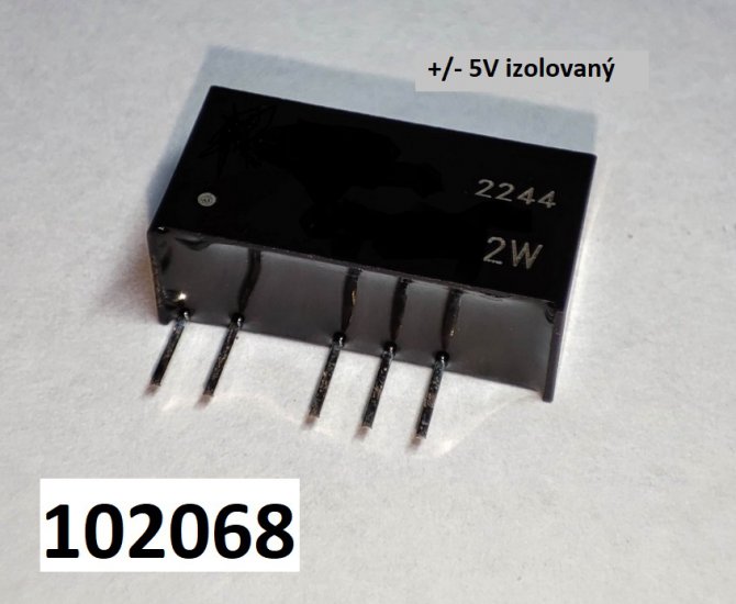 Mni DC/DC 2W izolovan 24V na +/- 5V 2W - Kliknutm na obrzek zavete