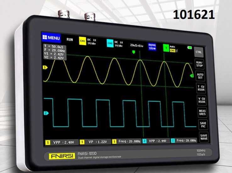 Osciloskop bateriov s USB ADS1013D Digital 2 Channels 100MHz - Kliknutm na obrzek zavete